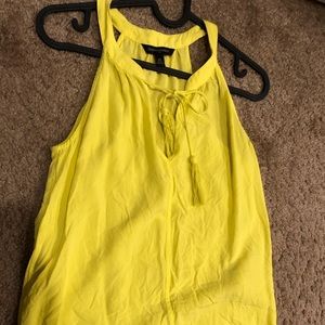 NWOT Banana republic tank in bright yellow size XS